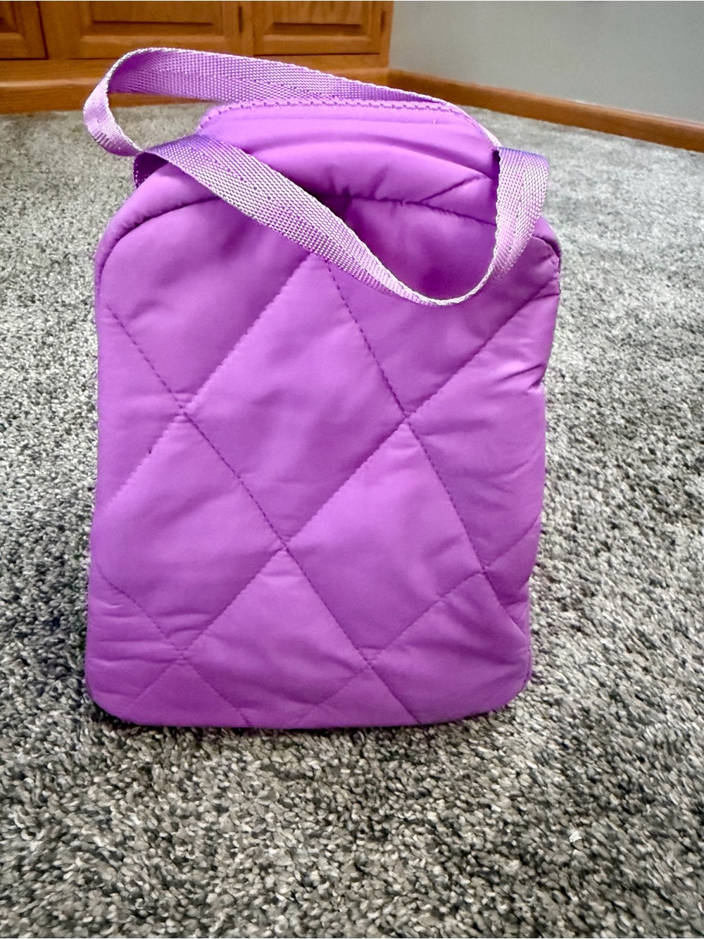 Quilted Purple Lunch Bag